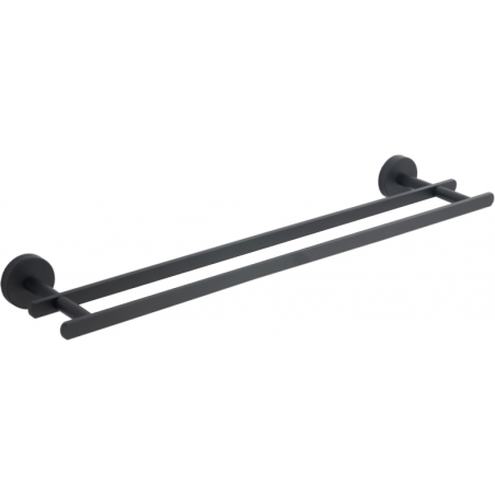 Mexen Loft dvigubas rankšluosčių laikiklis, juodas - 7012625-70