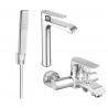 Mexen Pecos R72 vonios komplektas, chromas - 72713R72-00