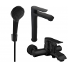 Mexen Pecos R40 vonios komplektas, juodas - 72713R40-70