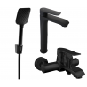 Mexen Pecos R62 vonios rinkinys, juodas - 72713R62-70