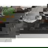 Mexen Elias 1-dubens granito kriauklė su nutekėjimu ir virtuvės maišytuvu Flora, juoda/auksinė metalo - 6511-75-670401-07-B
