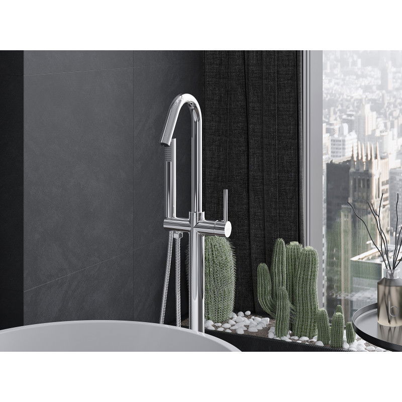 Mexen Gaja laisvai stovinti vonios maišytuvas, chromas - 75333-00