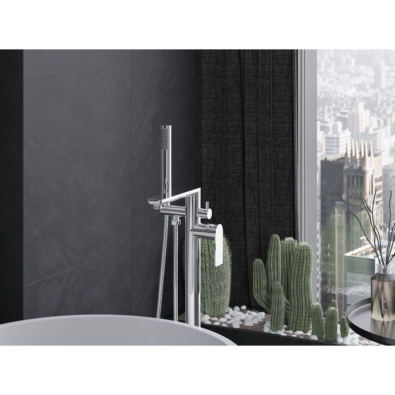 Mexen Leda stovimas vonios maišytuvas, chromas - 75633-00