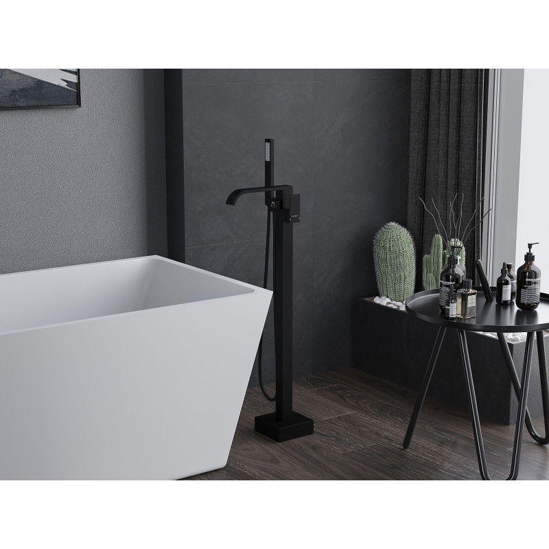 Mexen Lava laisvai stovimas vonios maišytuvas, juodas - 752433-70