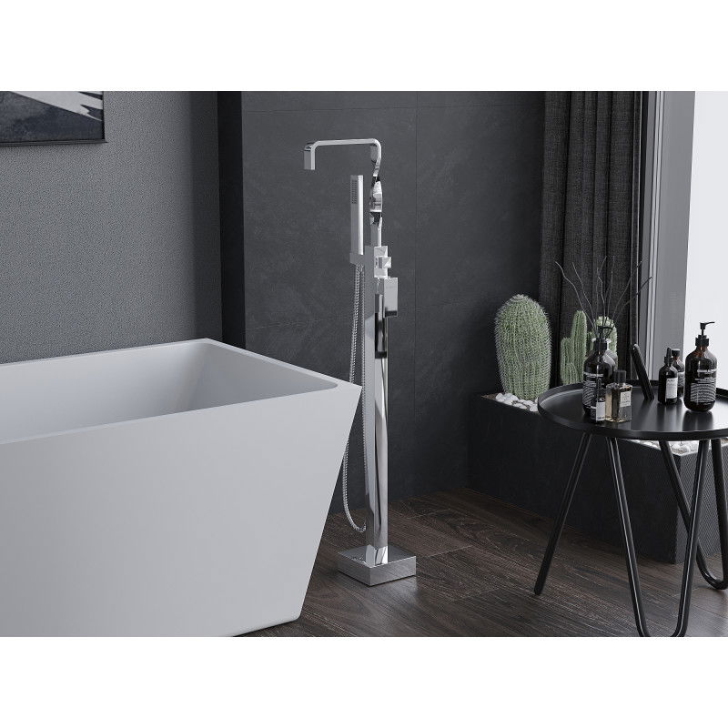 Mexen Avila laisvai stovinti vonios baterija, chromas - 75833-00