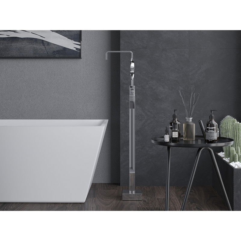 Mexen Avila laisvai stovinti vonios baterija, chromas - 75833-00