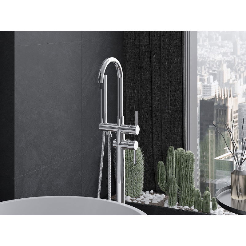 Mexen Alma laisvai stovintis vonios maišytuvas, chromas - 75033-00