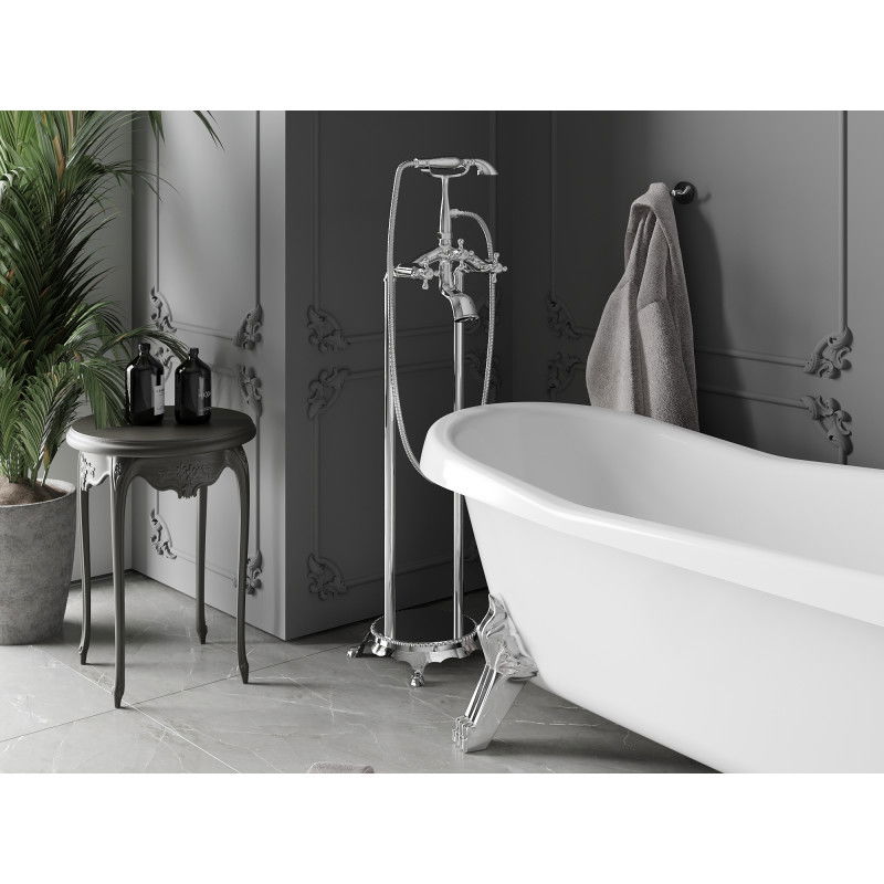 Mexen Retro laisvai stovintis vonios maišytuvas, chromas - 75933-00