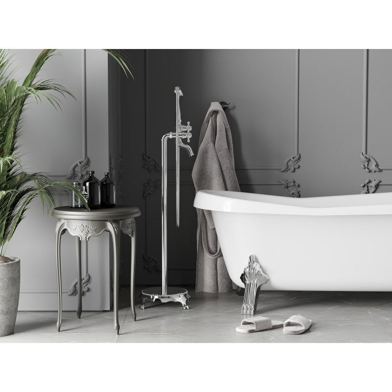 Mexen Retro laisvai stovintis vonios maišytuvas, chromas - 75933-00