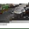 Mexen Bruno vienos komoros granitinė plautuvė su nuvarvėjimu ir virtuviniu maišytuvu Flora, juoda/aukso metalo - 6513-75-670401?