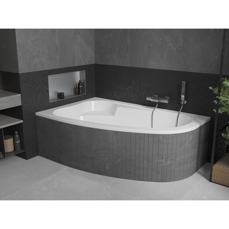 Mexen Westa kampinė vonia kairė 160 x 100 cm, balta - 560116010001