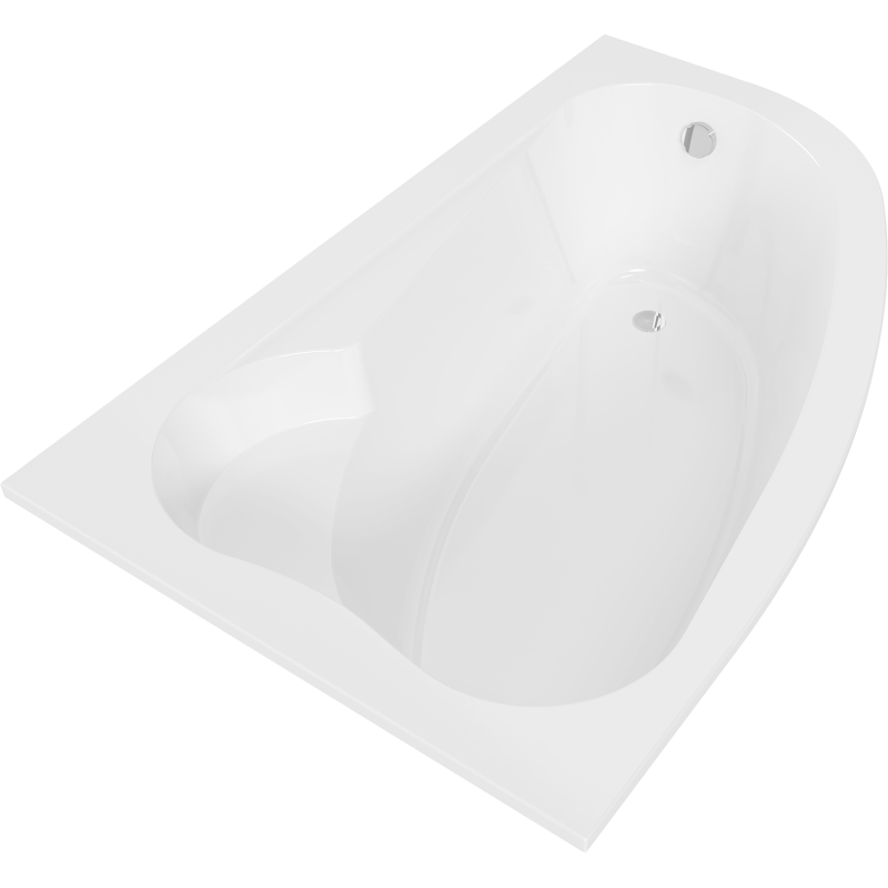 Mexen Westa kampinė vonia kairė 160 x 100 cm, balta - 560116010001