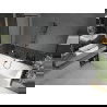 Mexen Cube stačiakampė vonia 170 x 80 cm su apdaila ir vienų durų pertvara 50 cm, juodas raštas - 550517080X9505007070