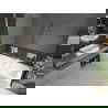 Mexen Cube stačiakampė vonia 170 x 80 cm su apdaila ir viengubu 60 cm ekranu, skaidrus chromas - 550517080X9506000001