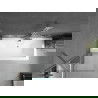 Mexen Cube stačiakampė vonia 170 x 80 cm su apdaila ir viengubu 60 cm ekranu, skaidrus chromas - 550517080X9506000001