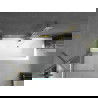 Mexen Cube stačiakampė vonia 170 x 80 cm su apdaila ir 1-durų ekranėliu 60 cm, permatomas, auksinis - 550517080X9506000050