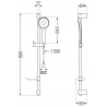 Mexen Royo DF40 vonios komplektas, Auksinė - 72203DF40-50