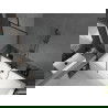 Mexen Cube stačiakampė vonia 170 x 80 cm su apdaila ir vienašoniu ekranu 70 cm, juodas raštas - 550517080X9507007070