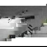 Mexen Cube stačiakampė vonia 170 x 80 cm su apdaila ir vienašoniu ekranu 70 cm, juodas raštas - 550517080X9507007070