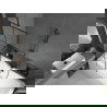 Mexen Cube stačiakampė vonia 170 x 80 cm su apdaila ir vieno sparno pertvara 70 cm, juodas raštas - 550517080X9507007077