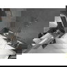 Mexen Cube stačiakampė vonia 170 x 80 cm su apdaila ir viena 80 cm durelė, skaidri, chromas - 550517080X9508000001
