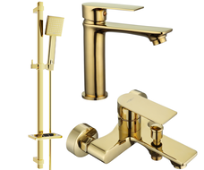 Mexen Royo DQ45 vonios rinkinys, auksinis - 72203DQ45-50