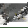 Mexen Cube stačiakampė vonia 170 x 80 cm su apdaila ir vienos sklendės pertvara 100 cm, skaidri, auksinė - 550517080X9510000050