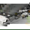 Mexen Cube stačiakampė vonia 170 x 80 cm su apdaila ir vienos sklendės pertvara 100 cm, skaidri, auksinė - 550517080X9510000050