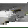 Mexen Cube stačiakampė vonia 180 x 80 cm su apdaila ir vienos dalies 50 cm ekranu, skaidrus, auksinis - 550518080X9505000050