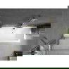 Mexen Cube stačiakampė vonia 180 x 80 cm su apdaila ir vieno sparno 70 cm ekranu, skaidrus, auksinis - 550518080X9507000050