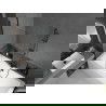 Mexen Cube stačiakampė vonia 180 x 80 cm su korpusu ir viena varstoma pertvara 70 cm, skaidri, juoda - 550518080X9507000070