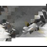 Mexen Cube stačiakampė vonia 180 x 80 cm su apdaila ir 1-varčia širmeliu 80 cm, skaidrus, auksinis - 550518080X9508000050