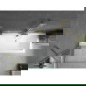 Mexen Cube stačiakampė vonia 180 x 80 cm su apdaila ir 1-varčia širmeliu 80 cm, skaidrus, auksinis - 550518080X9508000050