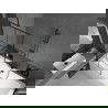 Mexen Cube stačiakampė vonia 180 x 80 cm su korpusu ir vienų durų ekranu 80 cm, juodas raštas - 550518080X9508007077