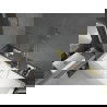 Mexen Cube stačiakampė vonia 180 x 80 cm su apdaila ir 1-durėmis dušo pertvara 90 cm, permatoma, auksinė - 550518080X9509000050