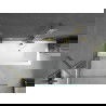 Mexen Cube stačiakampė vonia 180 x 80 cm su apdaila ir 1-durėmis dušo pertvara 90 cm, permatoma, auksinė - 550518080X9509000050
