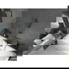 Mexen Cube stačiakampė vonia 180 x 80 cm su apdaila ir 1 sparno širma 100 cm, skaidri, juoda - 550518080X9510000070