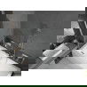 Mexen Cube stačiakampė vonia 170 x 80 cm su apdaila ir dviejų durų 100 cm sienele, skaidri, chromuota - 550517080X9210020100