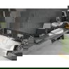 Mexen Cube stačiakampė vonia 170 x 80 cm su apdaila ir dviejų durų 100 cm sienele, skaidri, chromuota - 550517080X9210020100