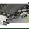 Mexen Cube stačiakampė vonia 180 x 80 cm su apdaila ir 2 sparnų 80 cm ekranu, skaidri, auksinė - 550518080X9208025000