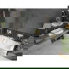 Mexen Cube stačiakampė vonia 180 x 80 cm su apdaila ir 2 sparnų 80 cm ekranu, skaidri, auksinė - 550518080X9208025000