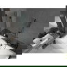 Mexen Cube stačiakampė vonia 180 x 80 cm su apdaila ir dviejų dalių 80 cm ekranas, permatomas, juodas - 550518080X9208027000
