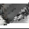 Mexen Cube stačiakampė vonia 180 x 80 cm su apdaila ir 2 sparnų ekranu 80 cm, juodas raštas - 550518080X92080027077