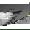 Mexen Cube stačiakampė vonia 180 x 80 cm su apdaila ir 2 dalių ekranine sienele 100 cm, juodas raštas - 550518080X92100027070