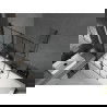 `Mexen Cube stačiakampė vonia 180 x 80 cm su rėmeliu ir 2-durų barjeru 100 cm, juodas raštas - 550518080X92100027077