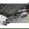 Mexen Cube stačiakampė vonia 180 x 80 cm su apdaila ir 2-durų ekranu 120 cm, skaidrus, juodas - 550518080X9212027000