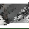 Mexen Cube stačiakampė vonia 180 x 80 cm su apdaila ir dviejų dalių širma 120 cm, juodas raštas - 550518080X92120027070