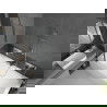 Mexen Cube stačiakampė vonia 170 x 80 cm su apdaila ir vienasparniu 80 cm šydu, praskaidrintas, chromas - 550517080X9408110100