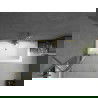 Mexen Cube stačiakampė vonia 170 x 80 cm su apdaila ir vienos dalies 80 cm ekranu, skaidri, auksinė - 550517080X9408115000