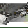 Mexen Cube stačiakampė vonia 170 x 80 cm su apdaila ir vienos dalies 80 cm ekranu, skaidri, auksinė - 550517080X9408115000